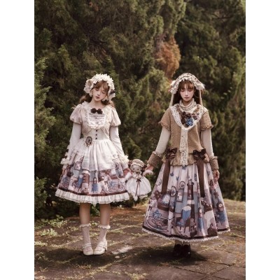 Forest Fairy Tales Retro Lamb Top Blouse Skirt and One Piece(Reservation/Full Payment Without Shipping)